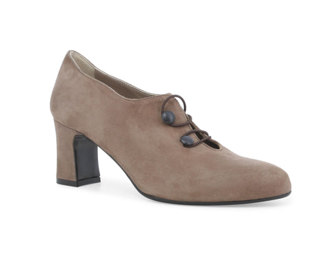 Melluso Scarpe Eleganti Accollate Senza Stringhe in Camoscio